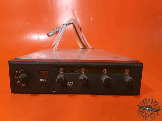 066-1034-10 KING RADIO CORP KT 78 TRANSPONDER  W/ TRAY AND CONNECTORS; 14VDC