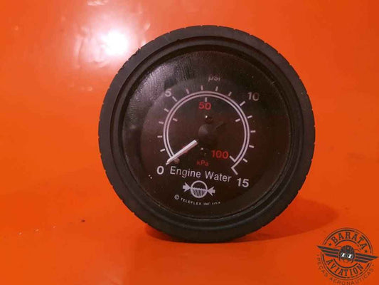 11-88356 TELEFLEX ENGINE WATER PRESS GAUGE  0-15 PSI/ 0-100 KPA