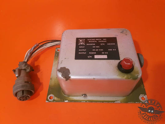 EM2044 ELECTRO MECH INVERTER INPUT 28 VDC/OUTPUT 40-60VAC 400 HZ