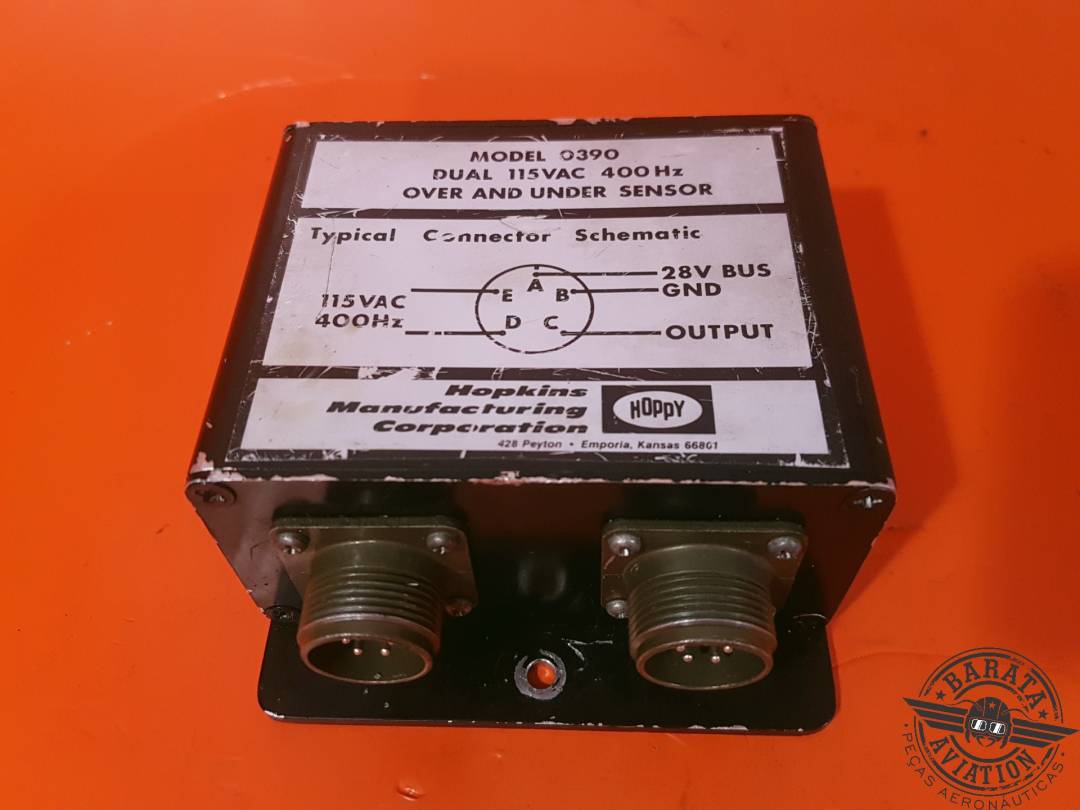 0390 HOPKINS DUAL OVER AND UNDER SENSOR 115 VAC/400HZ/28V