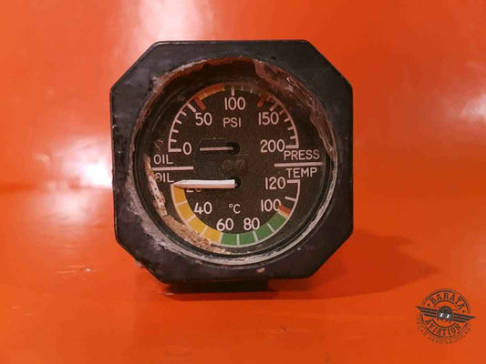 Smiths WL/813MV/3 Oil Temp & Press Indicator - Inoperante - Apenas para retirada de peças