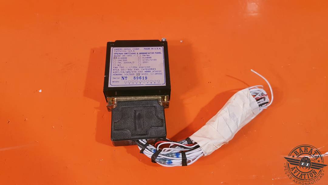 AK-950-KLN90B Ameri-King GPS Nav Switching and Annunciator Panel - 28 v - w/ connector
