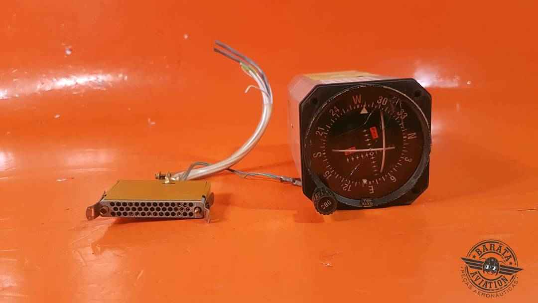 066-3034-02 King KI-204 VOR LOC CONV & Glideslope Indicator - Inoperante - Apenas retirada de Peças