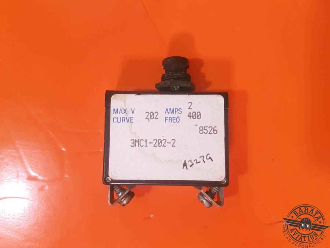 3MC1-202-2 Klixon Circuit Breaker 2 Amps
