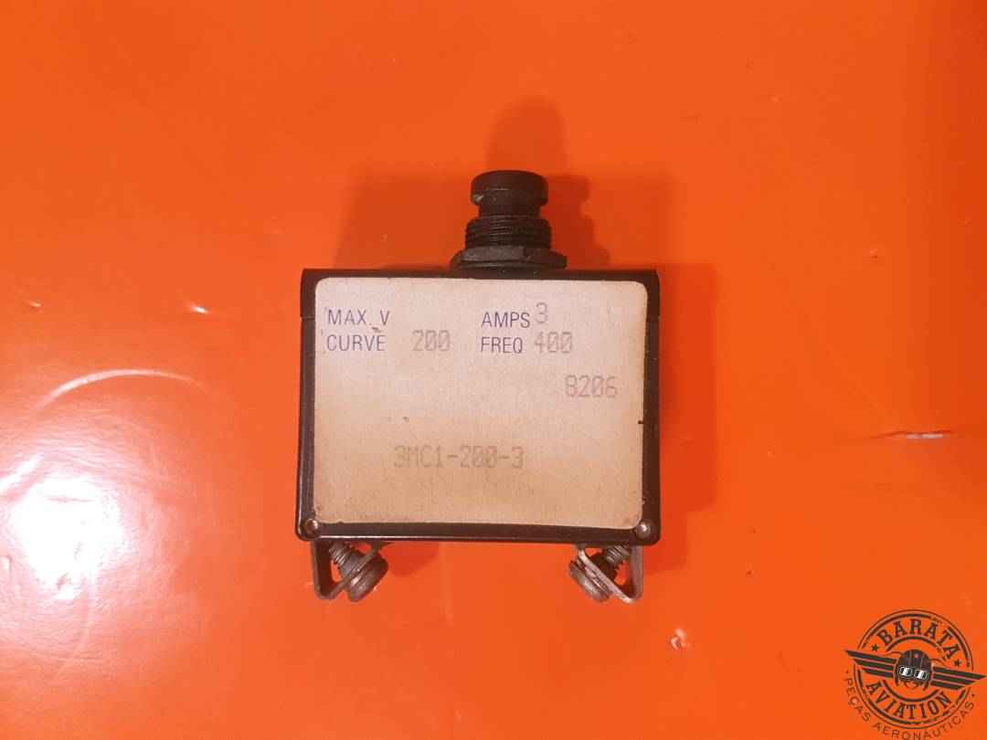 3MC1-200-3 Klixon Circuit Breaker 3 Amps