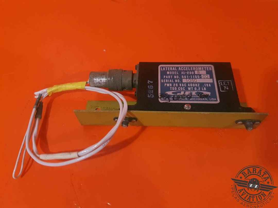 501-1155-02 JET Electronics AL-200B Lateral Accelerometer - 26v/400Hz