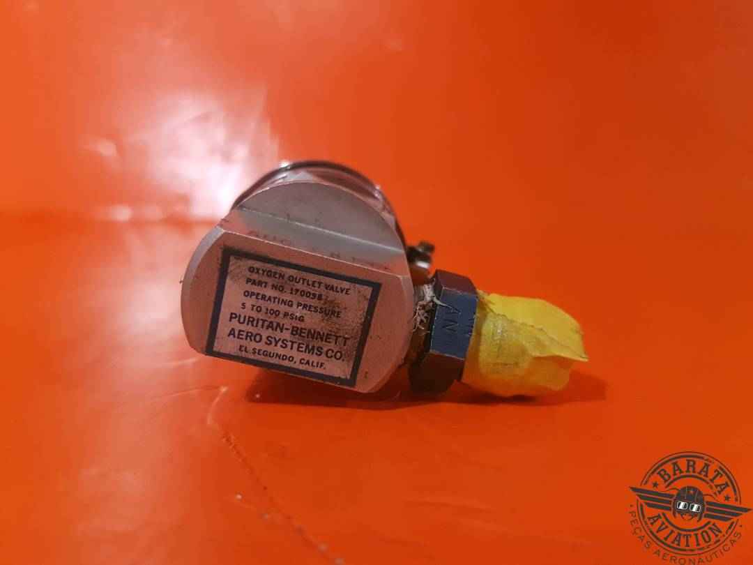 170098 Puritan Oxygen Outlet Valve Assy- 5 To 100 psig