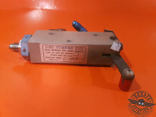 53620-6C Sterer Valve Assy - Emergency Gear Extend Pneumatic - 3000 Psi