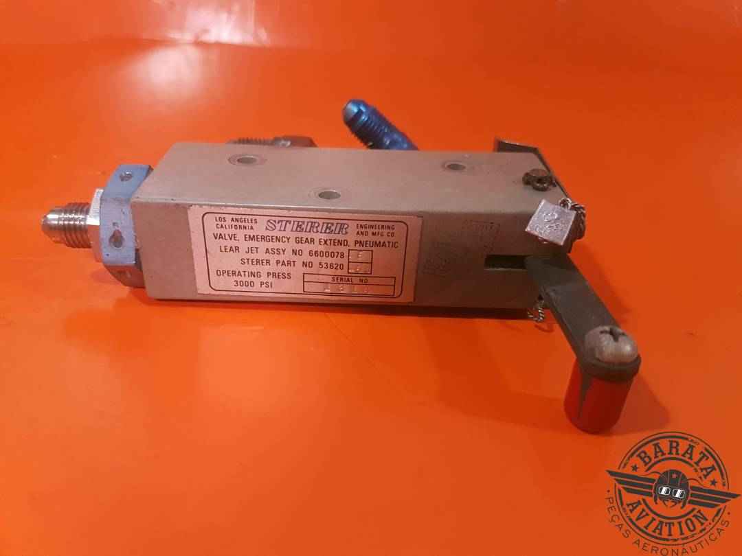 53620-6C Sterer Valve Assy - Emergency Gear Extend Pneumatic - 3000 Psi