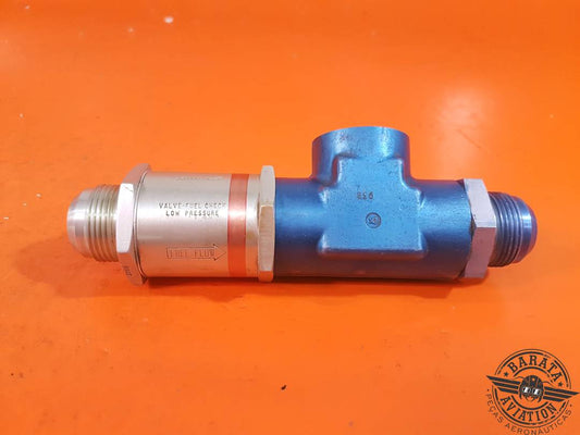 2660002 Parker Fuel Check Valve Assy - Low Pressure - W/ T-Fitting