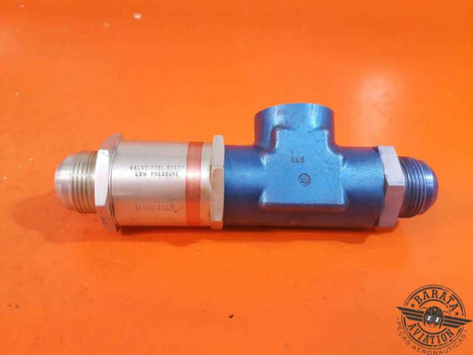 2660002 Parker Fuel Check Valve Assy - Low Pressure - W/ T-Fitting