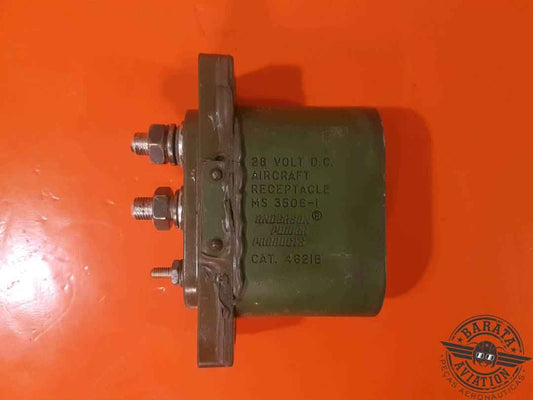 MS3506-1 External Power Receptacle 3 Pin - 28 VDC