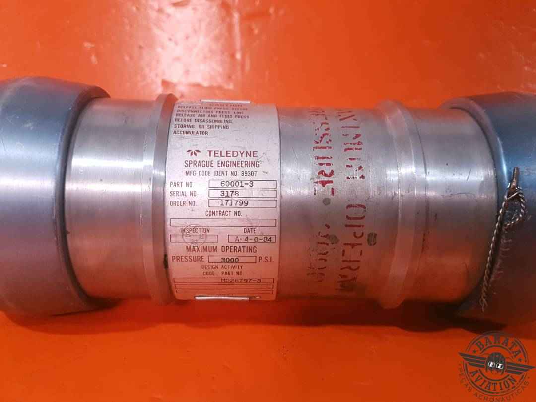 60001-3 Teledyne Hydraulic Accumulator Assembly - PSI: 3000