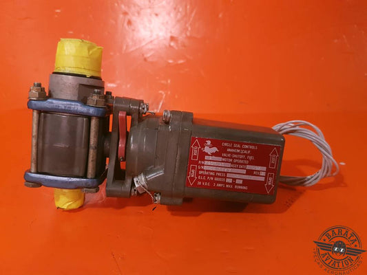 6600355-2 Gates Learjet Fuel Shut Off Valve Assy 28VDC - 3 Amps