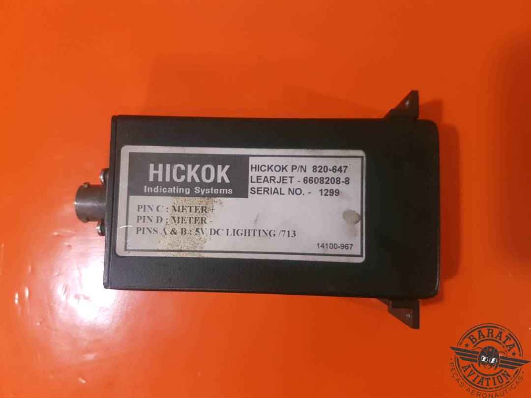 820-647 Hickok Angle of Attack Indicator