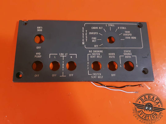 6608330-5 Panel superpuesto Learjet - 115 V - 400 Hz - sin iluminación