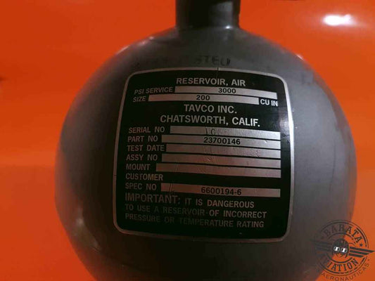 23700146 Tavaco Inc. Bottle Emergency Air Assy