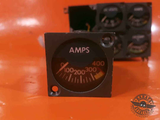 4101-3015 Insco Learjet Ammeter Indicator - Range: 0-400 Amps .