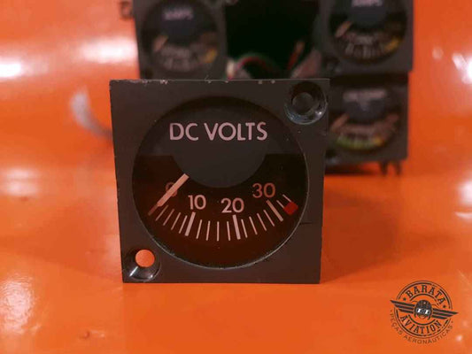 4006-3002 Insco Learjet D.C. Volts Indicator- Range: 0-35 vdc