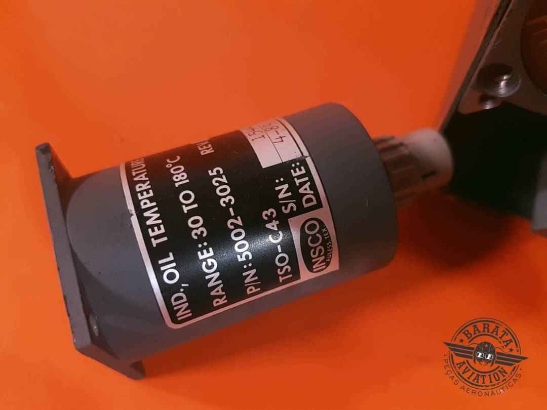 5002-3025 Insco Lerjet Oil Temperature Inicator - Range: 30 To 180 c