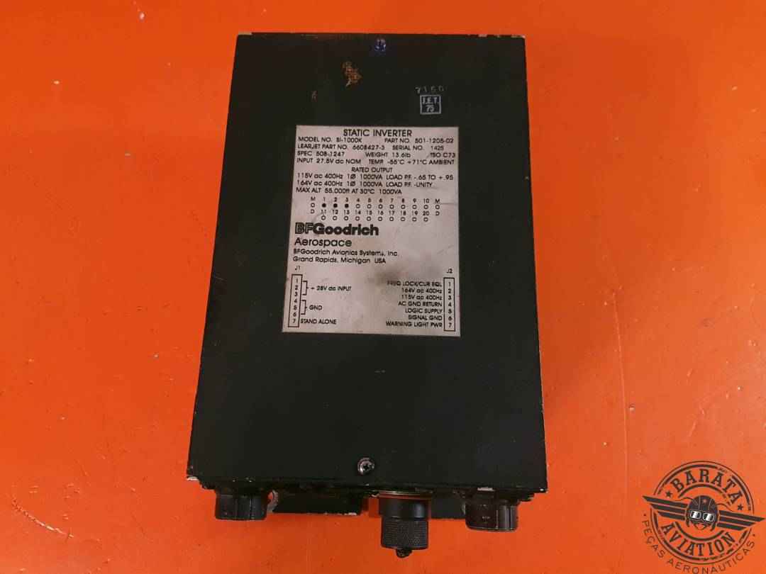 501-1205-02 BFGoodrich SI-1000K Static Inverter - 27.5 vdc - 115v - 400 Hz