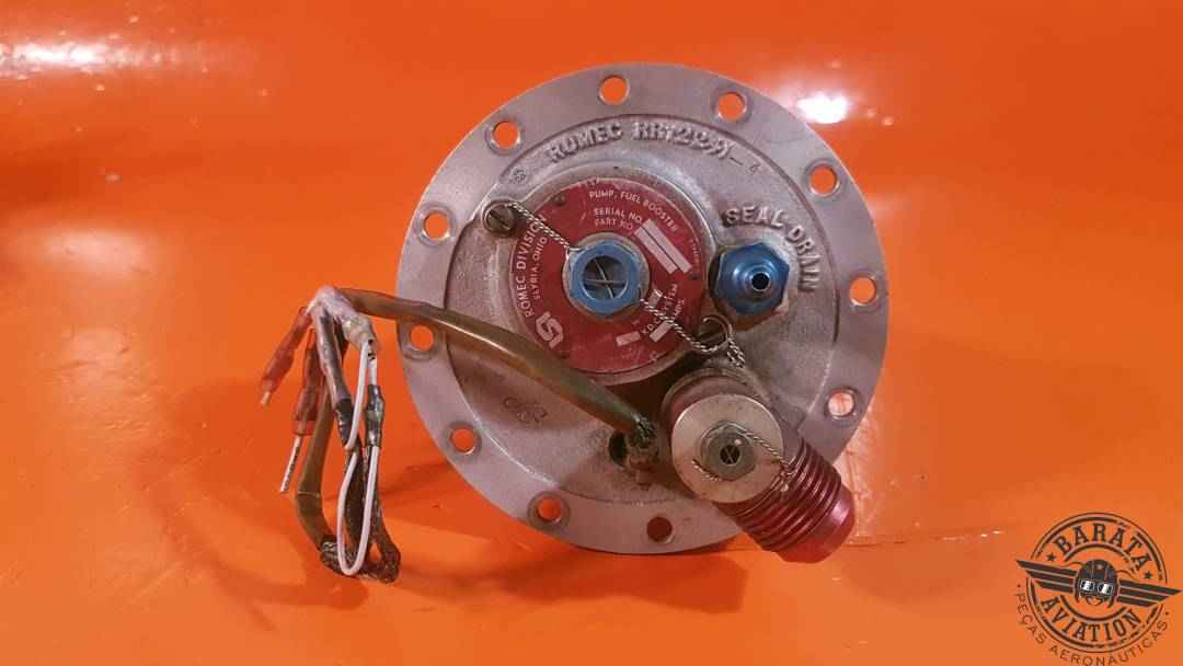 RR12670F Romec Learjet Fuel Boost Pump Assy - 26 Vdc - 9.5 Amps