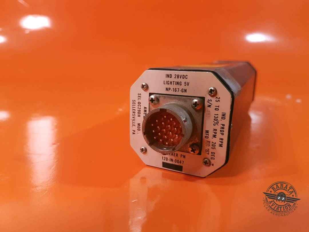 SEL-0C29DH Ametek Propeller Tachometer Indicator
