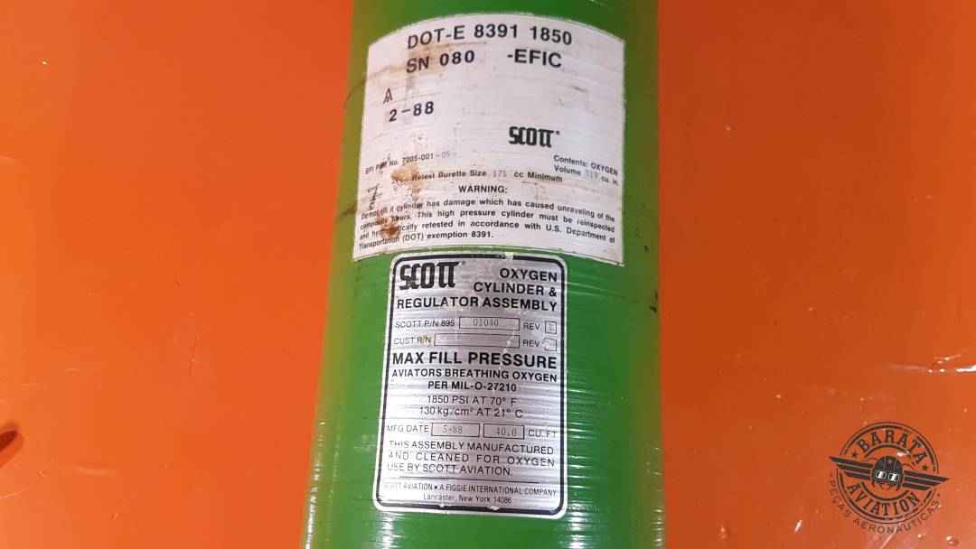 895-01040 Scott Oxygen Cylinder Assy