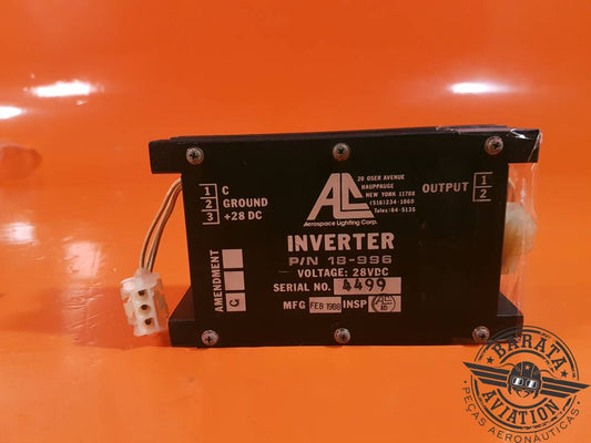 18-996 Aerospace Lighting Inverter - 28 vdc - w/ Connector