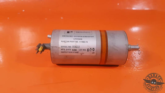 117003-74 Conjunto de generador de oxígeno de emergencia Puritan