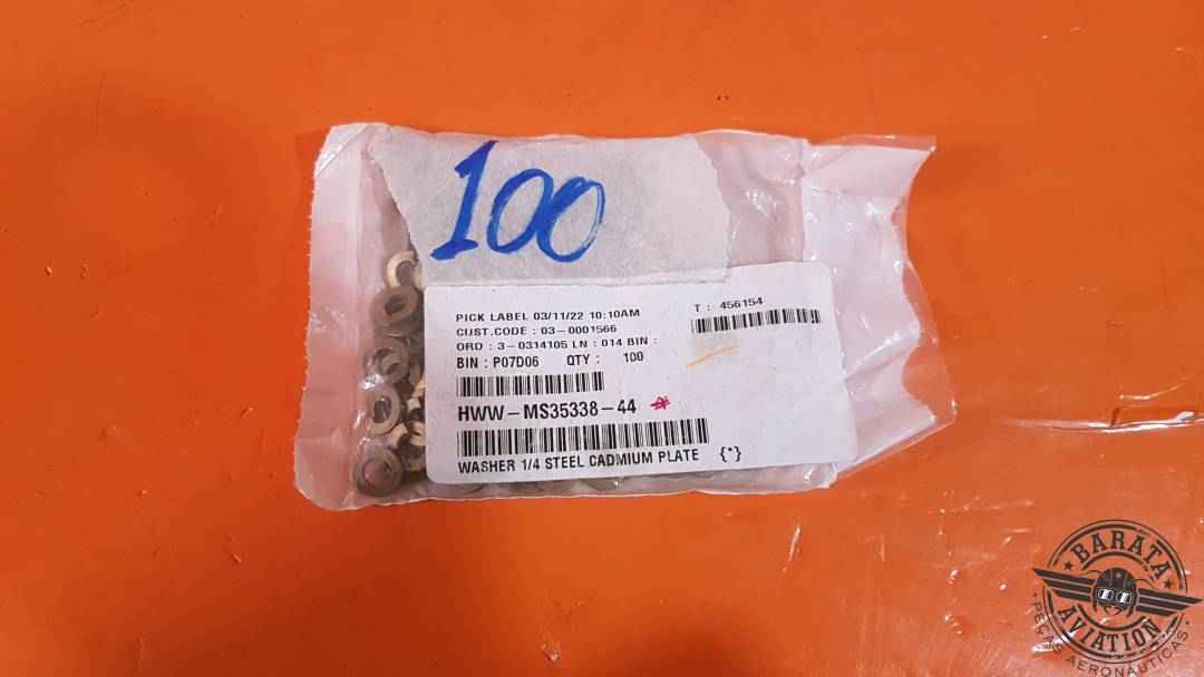 MS35338-44 Washer Spring Lock - Pacote C/ 100 Unidades - Novo