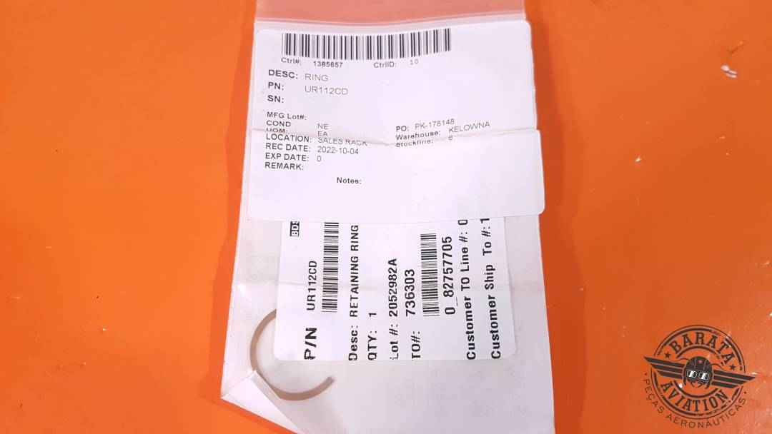 UR112CD   Bell Retaining Ring - Novo