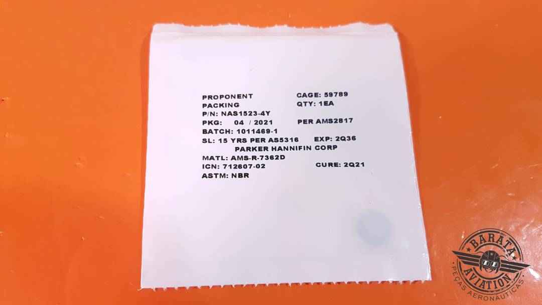 NAS1523-4Y Parker Hannifin O-Ring  - Novo