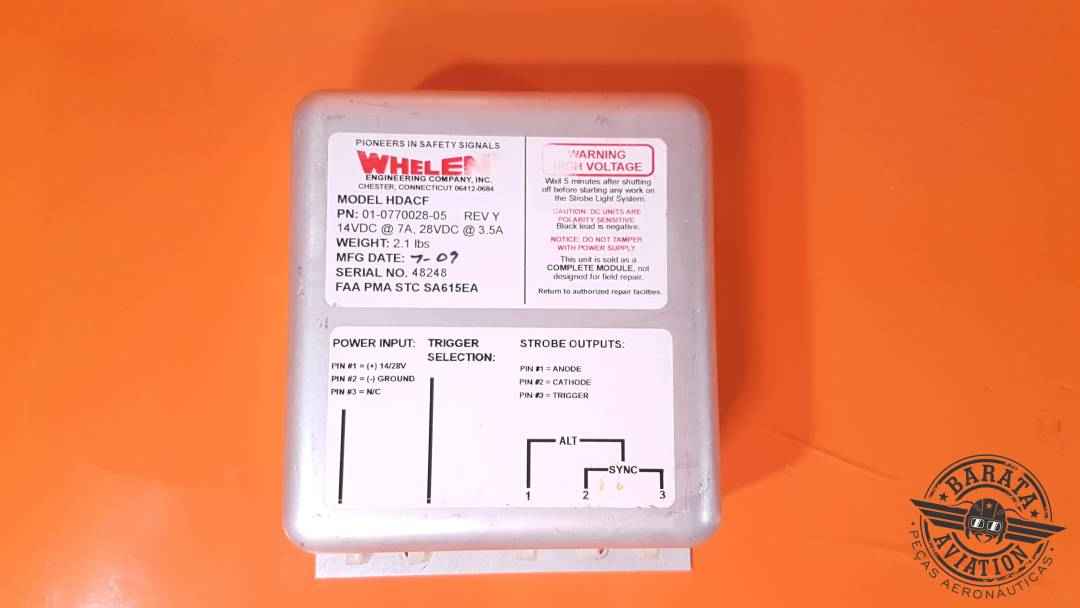 01-0770028-05 Whelen HDACF Power Supply - 14/28 vdc