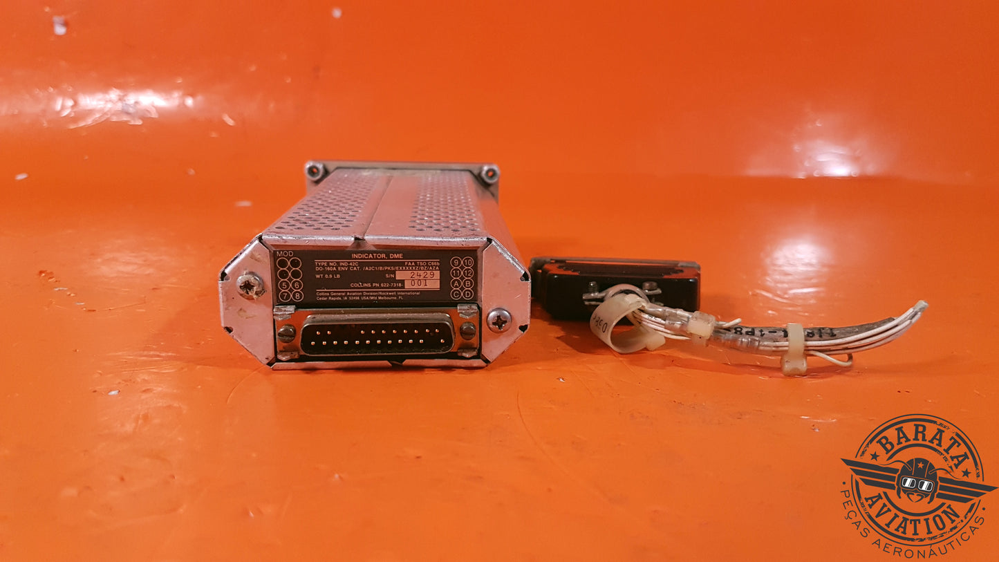 622-7318-001  Collins DME Indicator - W/Connector