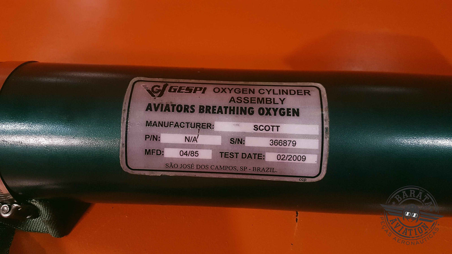 5500M6W-FF23AP Scott Oxygen Regulator & Cylinder Assy