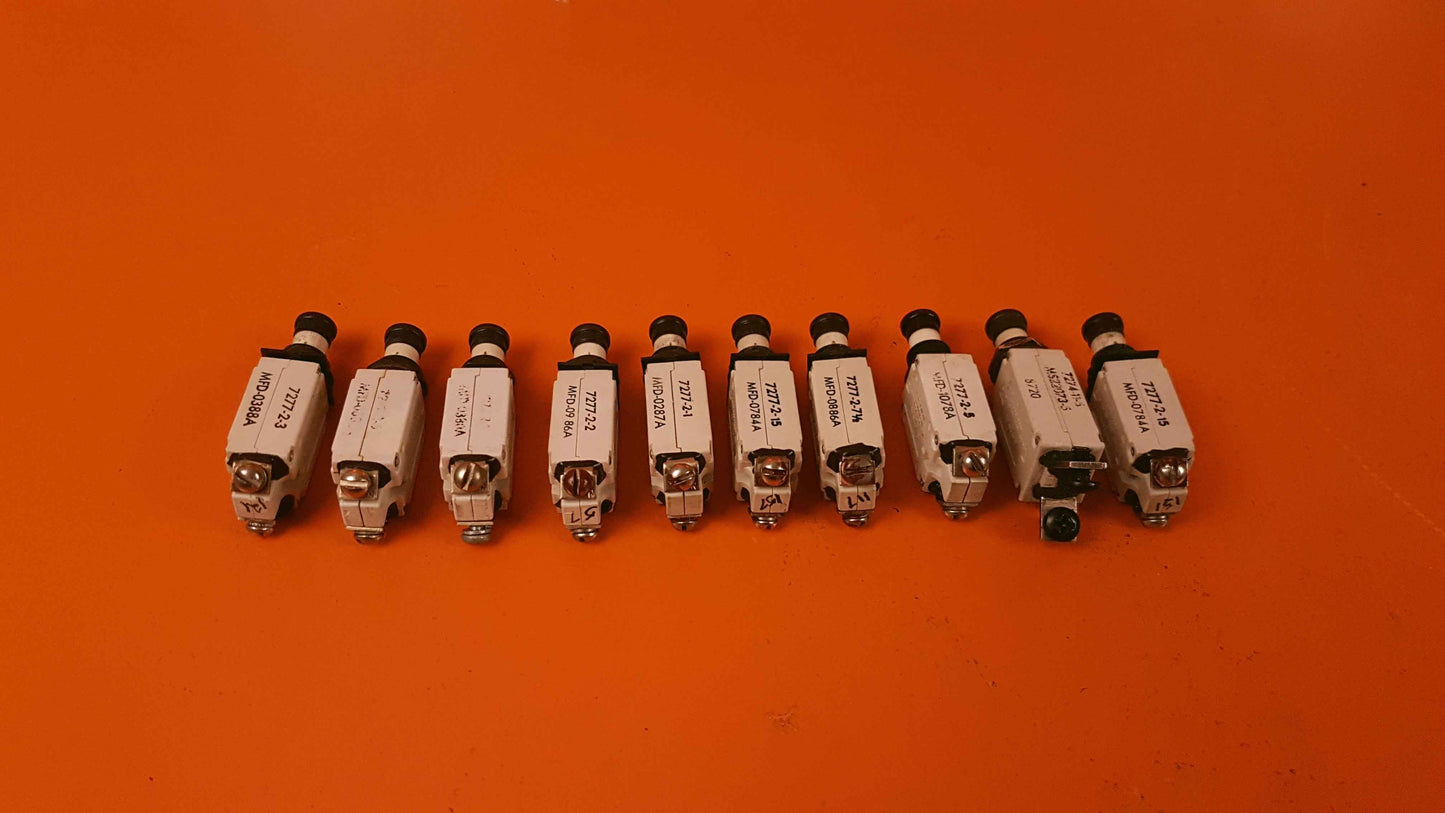 7277-2 Klixon Kit of 10 Circuit Breakers