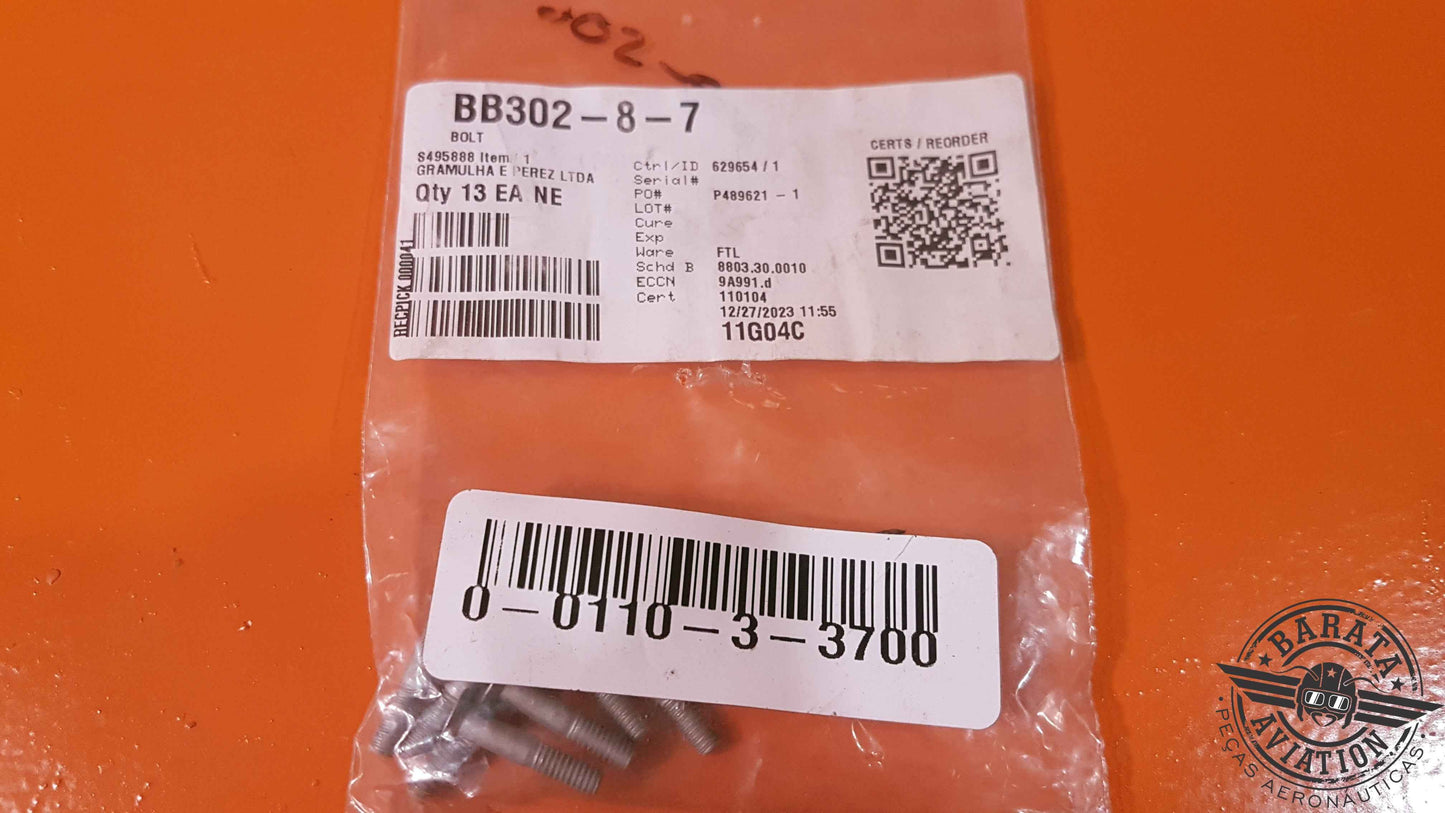 BB302-8-7 Kit of 11 Bolts - Novo