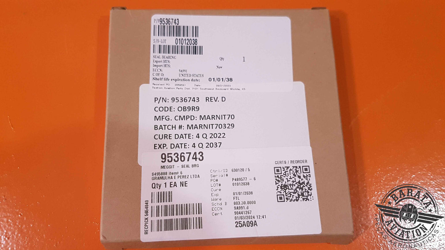9536743 Textron Seal Bearing Wheel - Novo