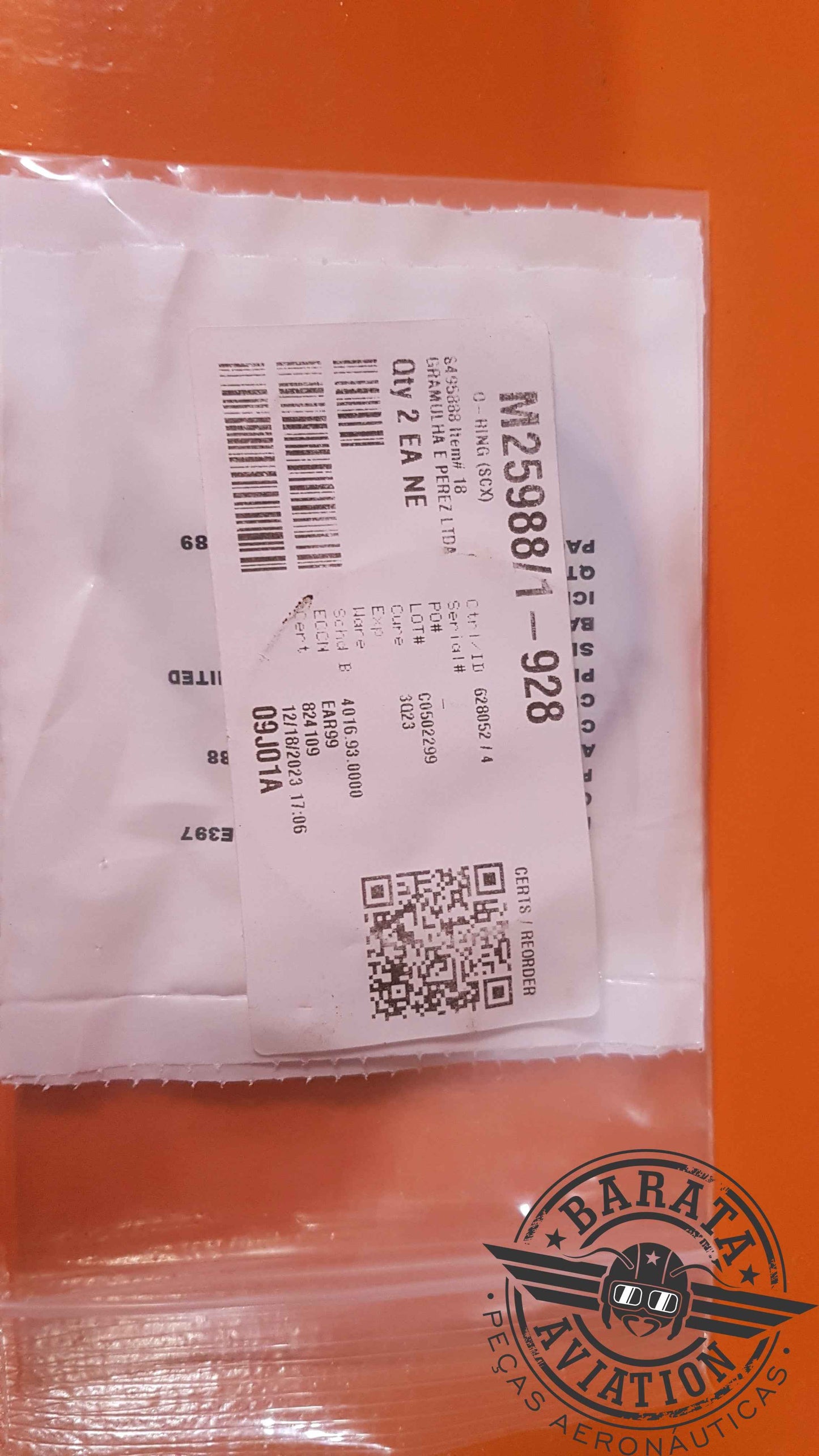 M25988/1-928 Parker Hannifin O-ring
