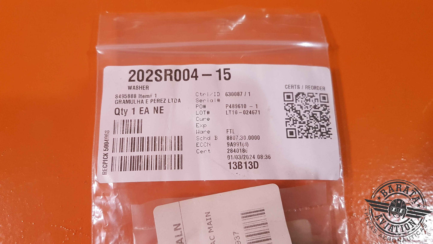 202SR004-15 West Star Aviation Washer - Novo