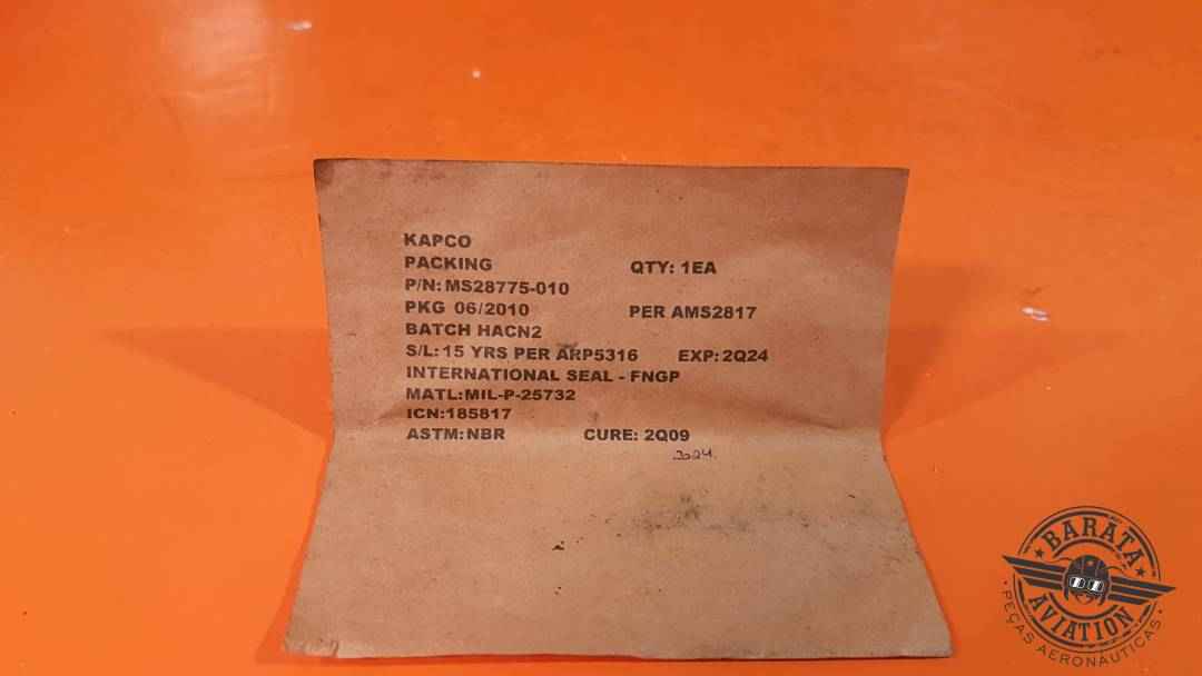 MS28775-010 Kpco O-Ring - Novo