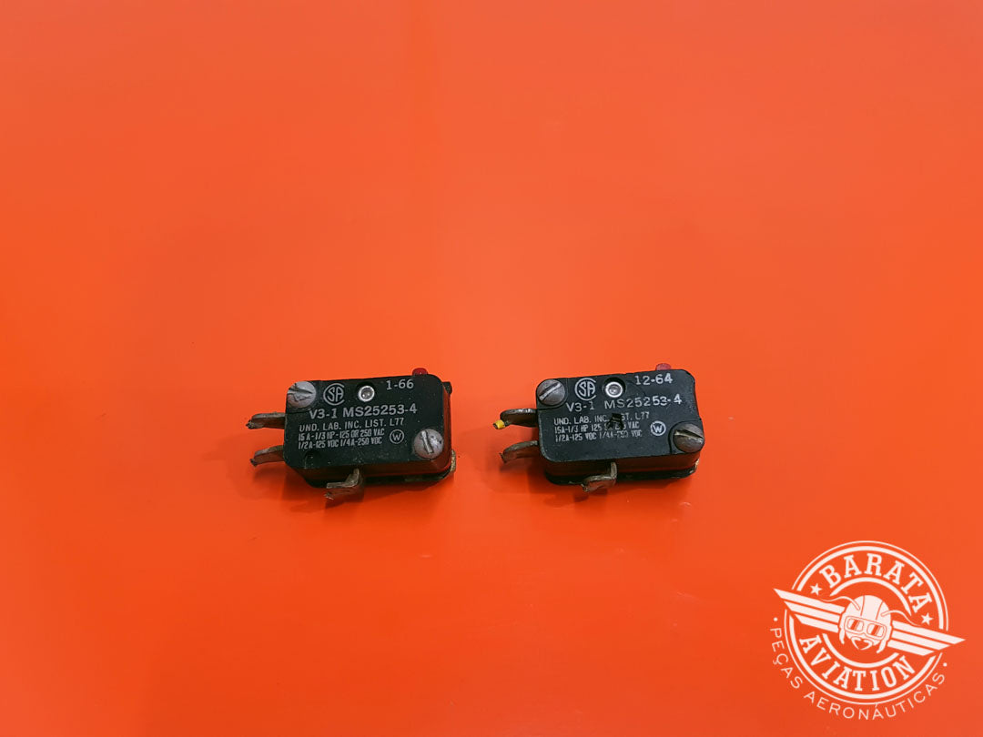 Set of 4 - Switch da Válvula Seletora de Combustível P/N MS25253-4