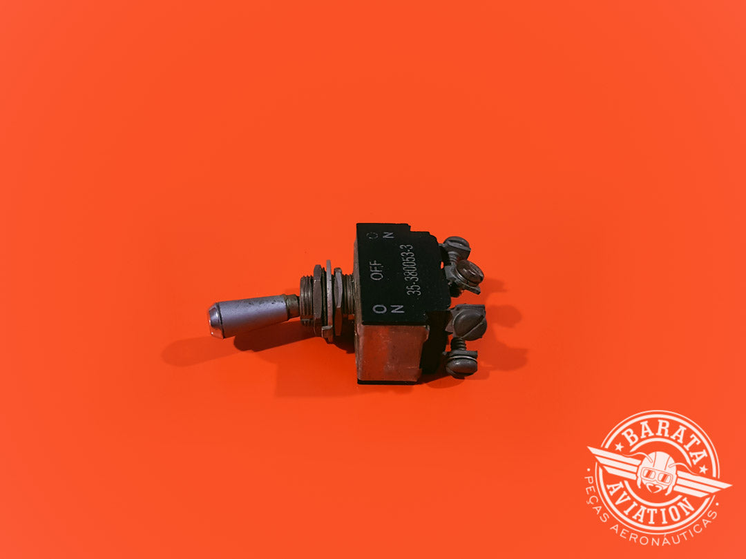 Interruptor de 3 posiciones, bomba de combustible auxiliar, calefacción y ventilador P/N 35-380053-3