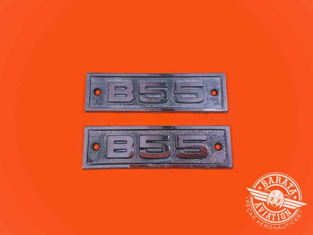 Set of 2 - Emblemas Beechcraft Baron - Model Identification Emblem - P/N 96-000128
