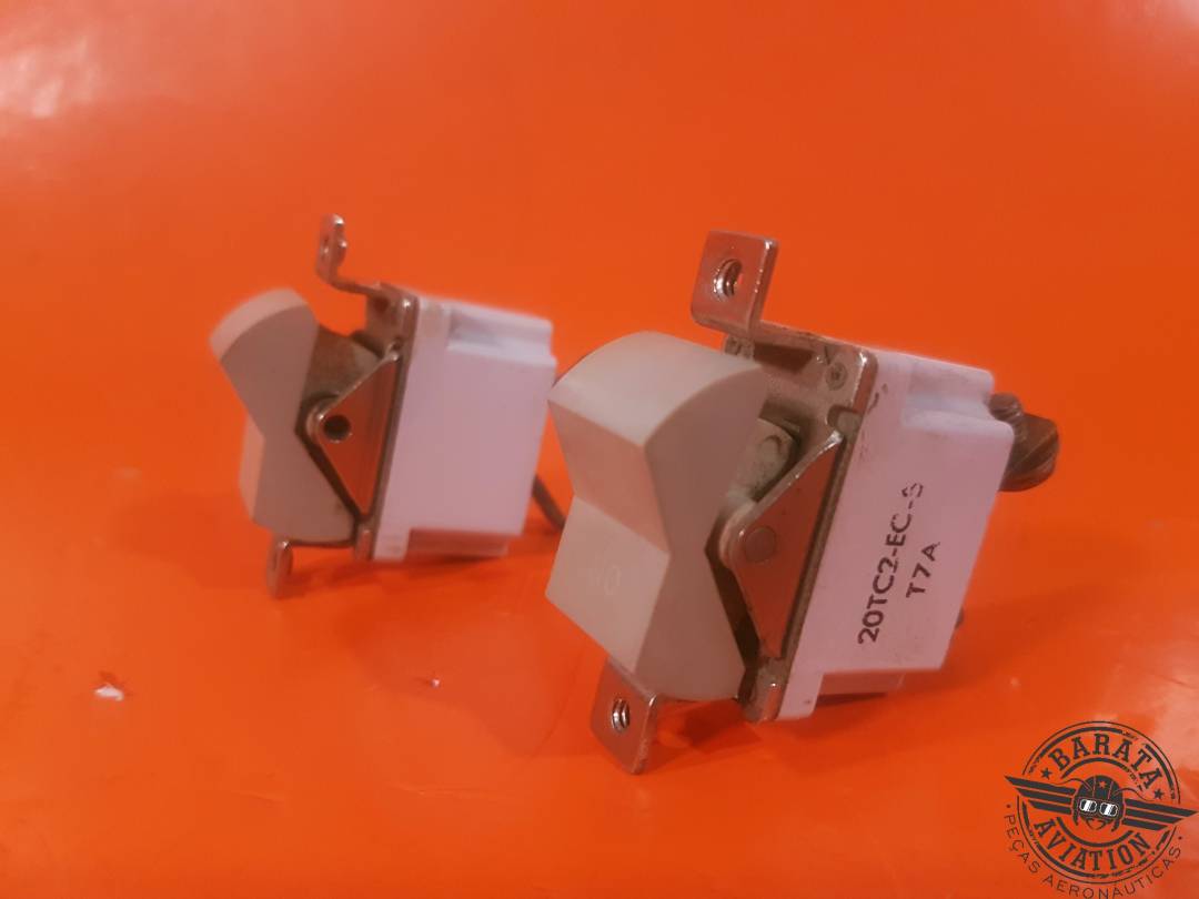 20TC2-EC-5 KLIXON SET OF 2 ROCKER SWITCH /CB 2 POSITIONS ON/OFF 5 AMPS
