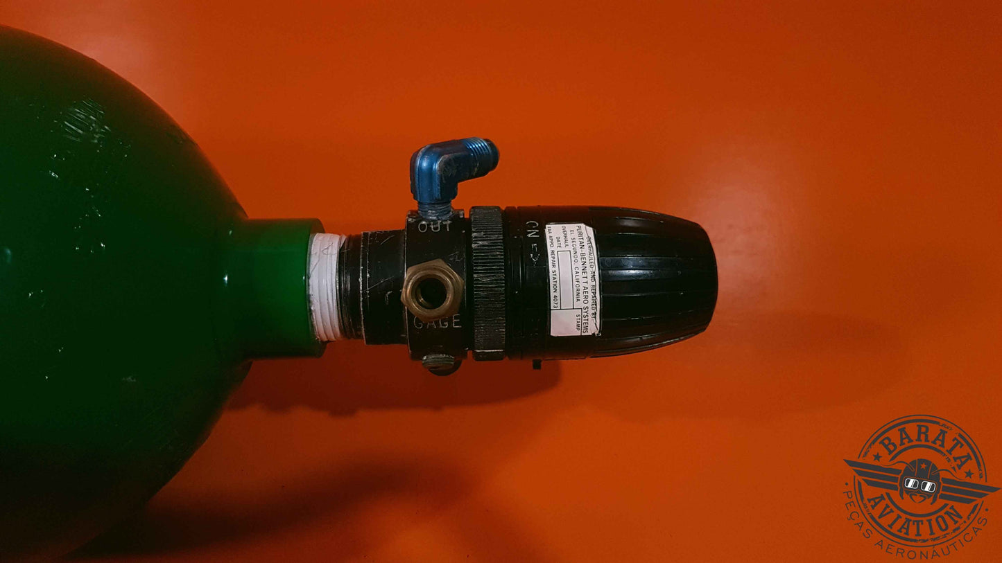 ZR-807 Puritan Oxygen Regulator & Cylinder - Apenas Retirada de Peças