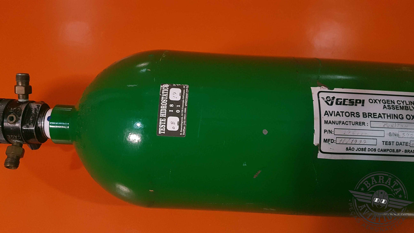 ZR-807 Puritan Oxygen Regulator & Cylinder - Apenas Retirada de Peças