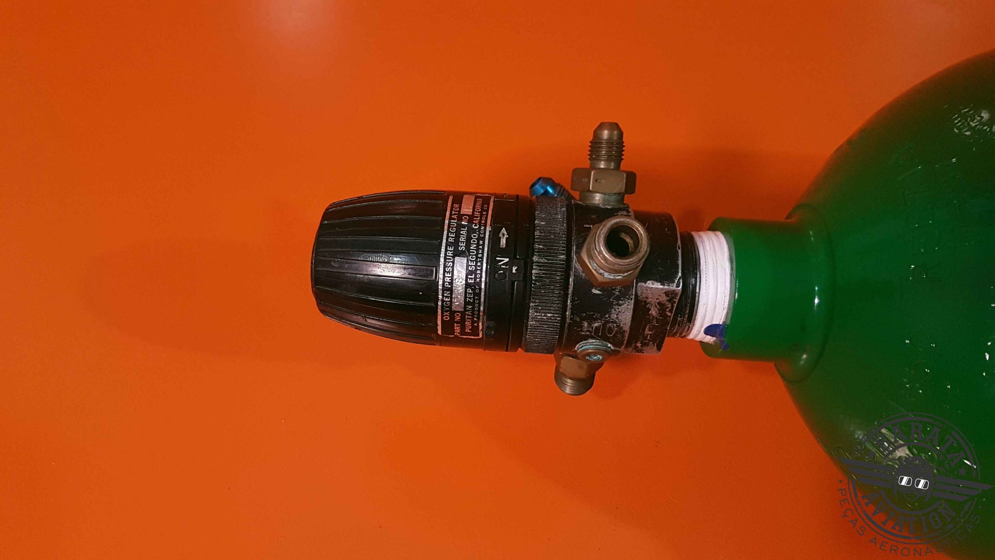 ZR-807 Puritan Oxygen Regulator & Cylinder - Apenas Retirada de Peças