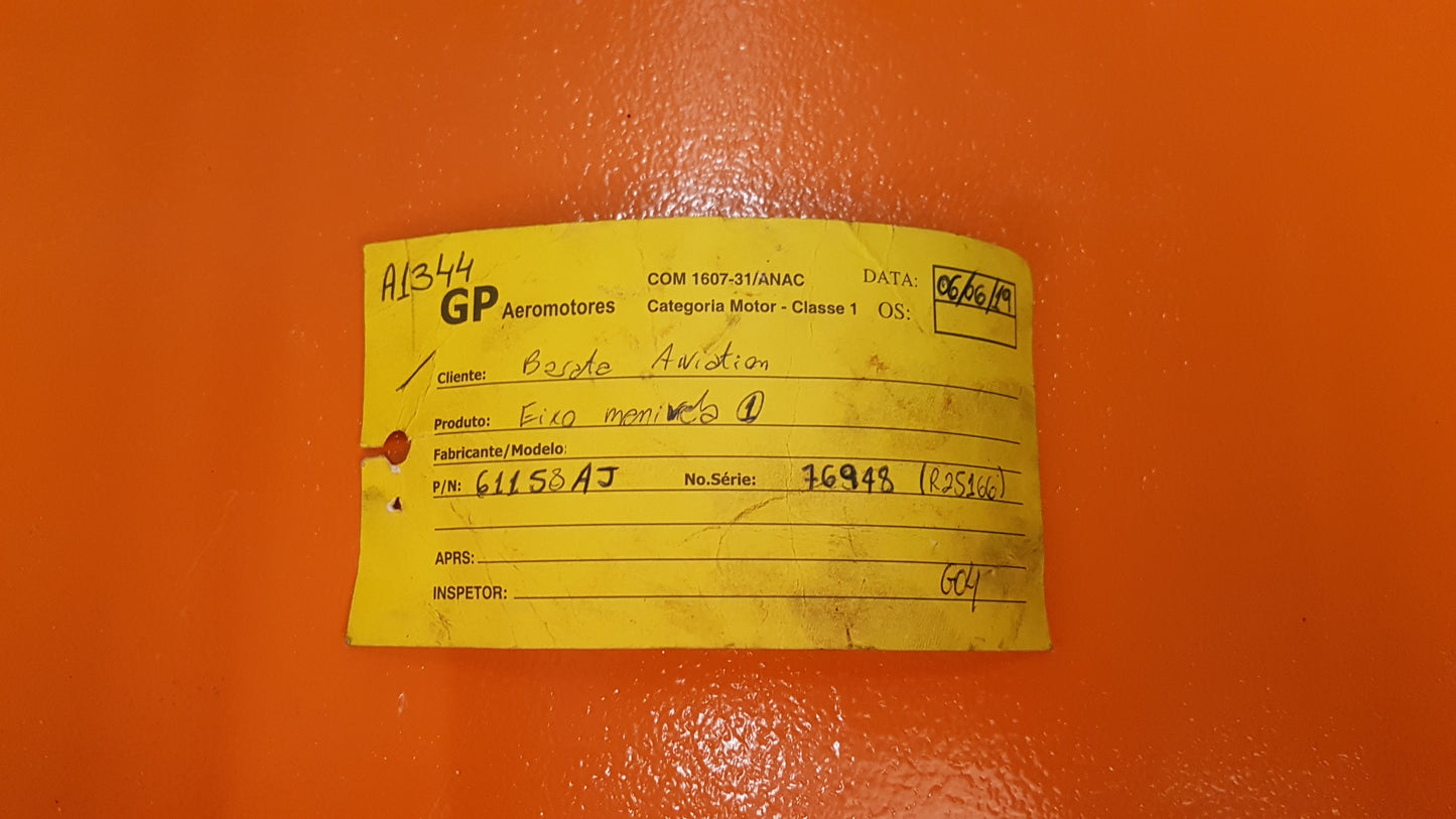 61158AJ TCM- CRANKSHAFT REMOVED FROM ENGINE O320 E2D